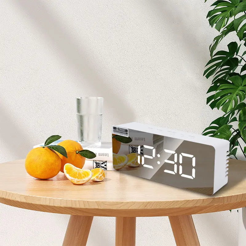 Digital LED Alarm Clock – Temperature & Brightness Control