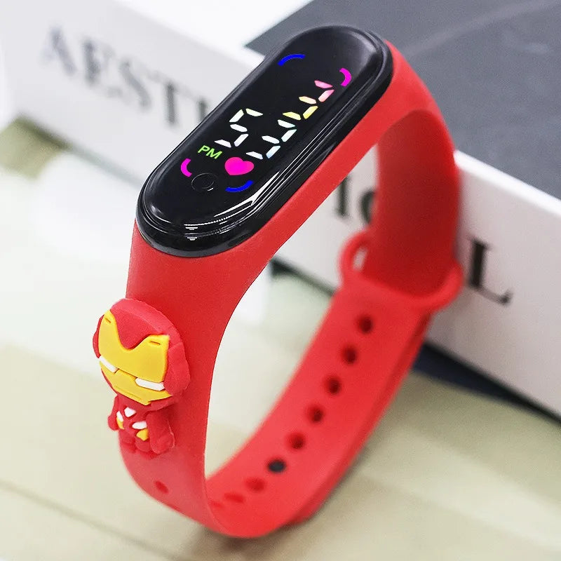 iron man Color Children's Digital Watch – Color Screen Cartoon Design