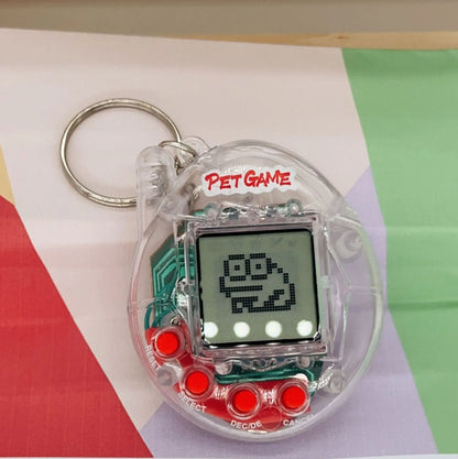 3 Color Virtual Pet Game Console – 168 Pets, Keychain Size