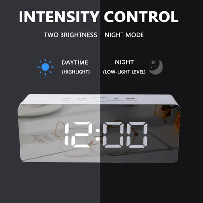 Digital LED Alarm Clock – Temperature & Brightness Control
