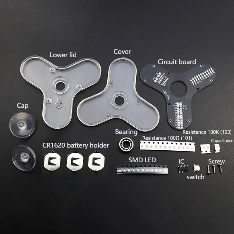 DIY LED Fingertip Gyro Kit – Electronic Circuit Module