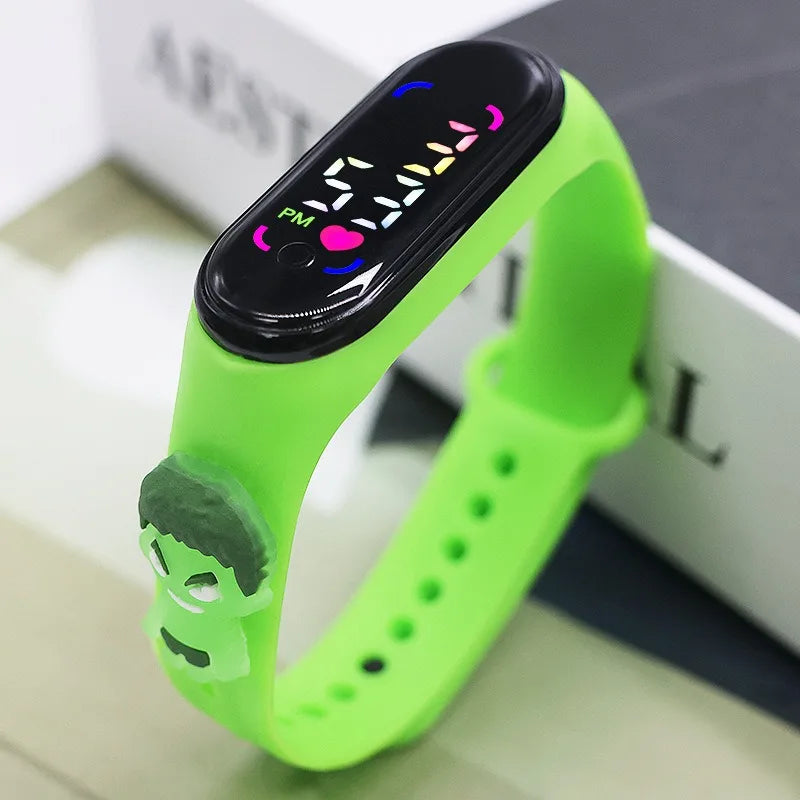 HUIK Color Children's Digital Watch – Color Screen Cartoon Design