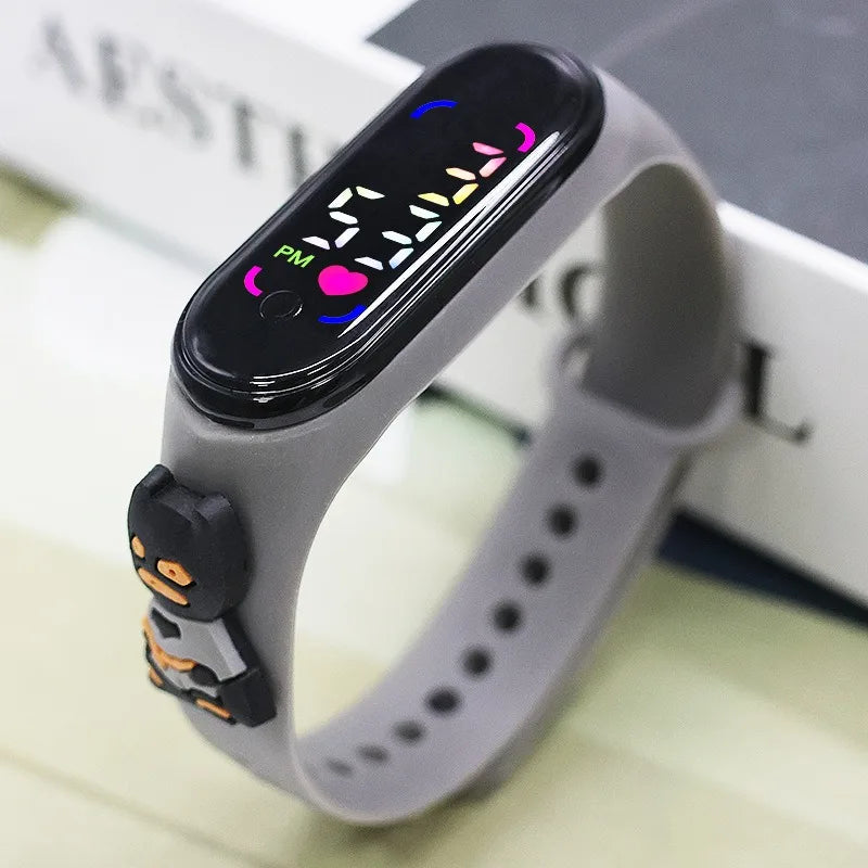 Batman Color Children's Digital Watch – Color Screen Cartoon Design