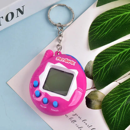 6 Color Virtual Pet Game Console – 168 Pets, Keychain Size