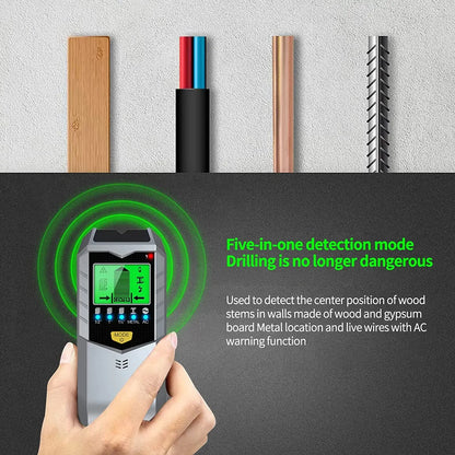 Electronic 5-in-1 Wall Detector with LCD – Accurate Search