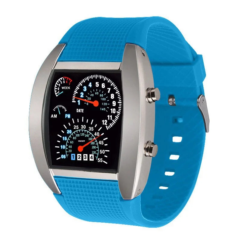 04 Color Digital LED Fashion Watch – Unisex & Customizable