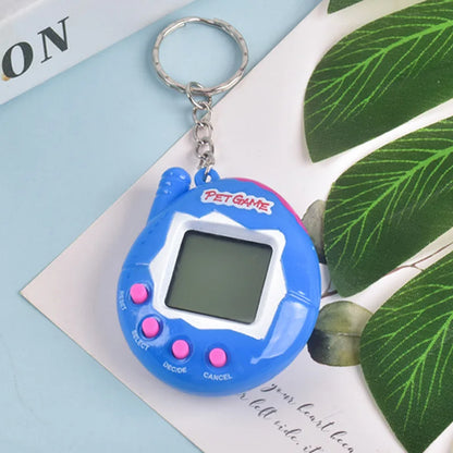 4 Color Virtual Pet Game Console – 168 Pets, Keychain Size