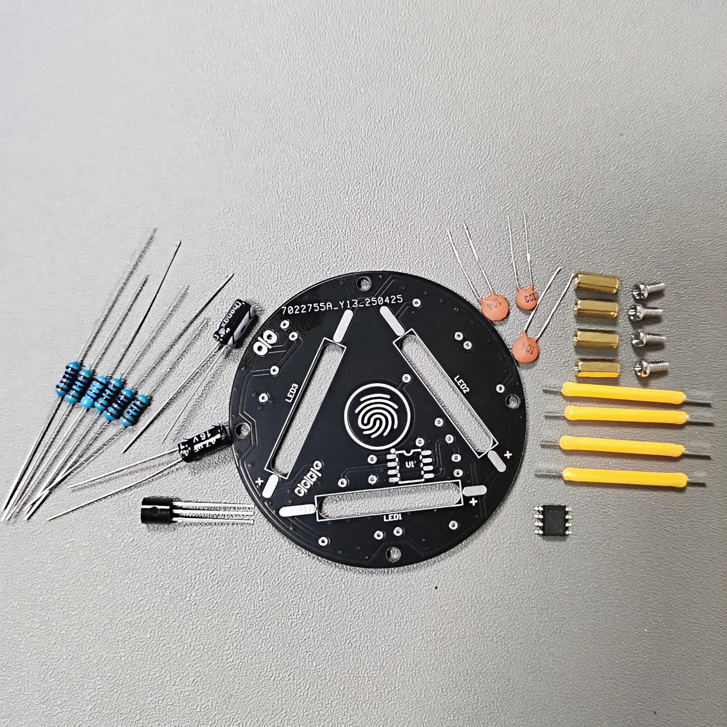 black Color DIY Soldering Kit – Touch Stepless Dimming Light