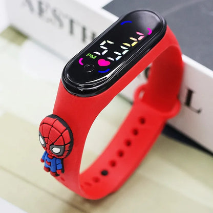 iron man zhi Color Children's Digital Watch – Color Screen Cartoon Design
