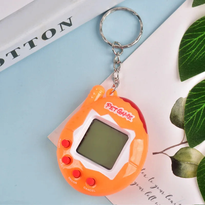 5 Color Virtual Pet Game Console – 168 Pets, Keychain Size