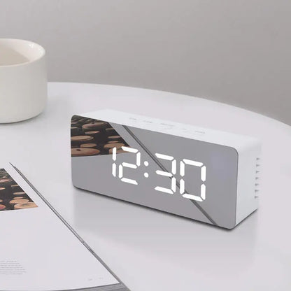 Digital LED Alarm Clock – Temperature & Brightness Control