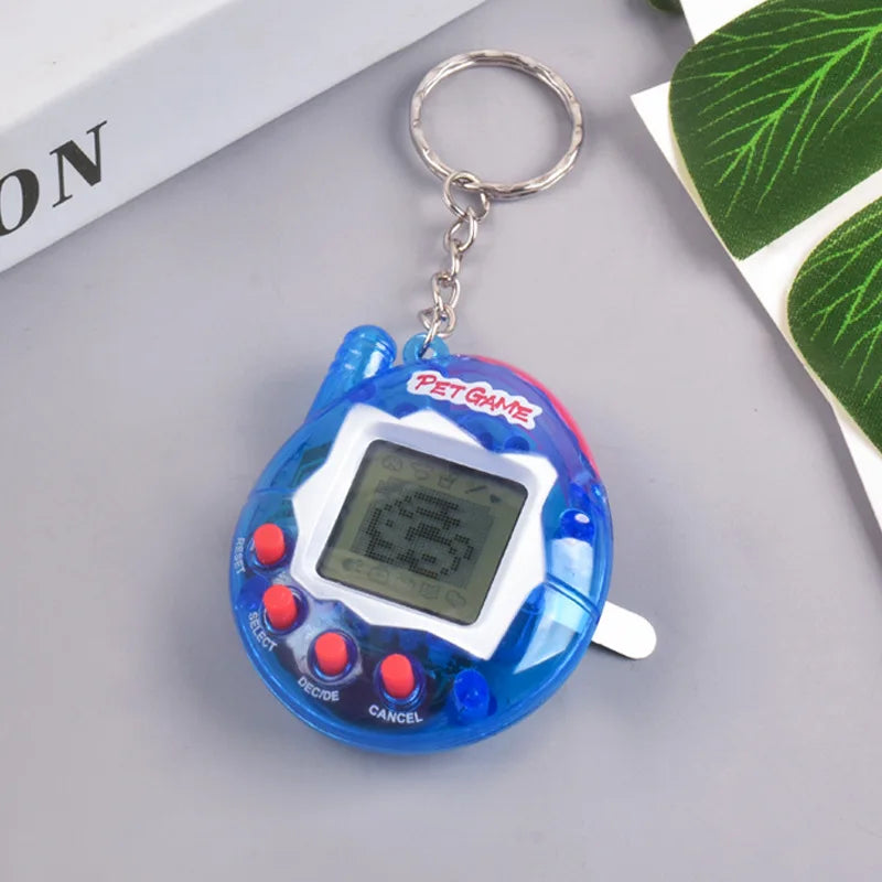 7 Color Virtual Pet Game Console – 168 Pets, Keychain Size